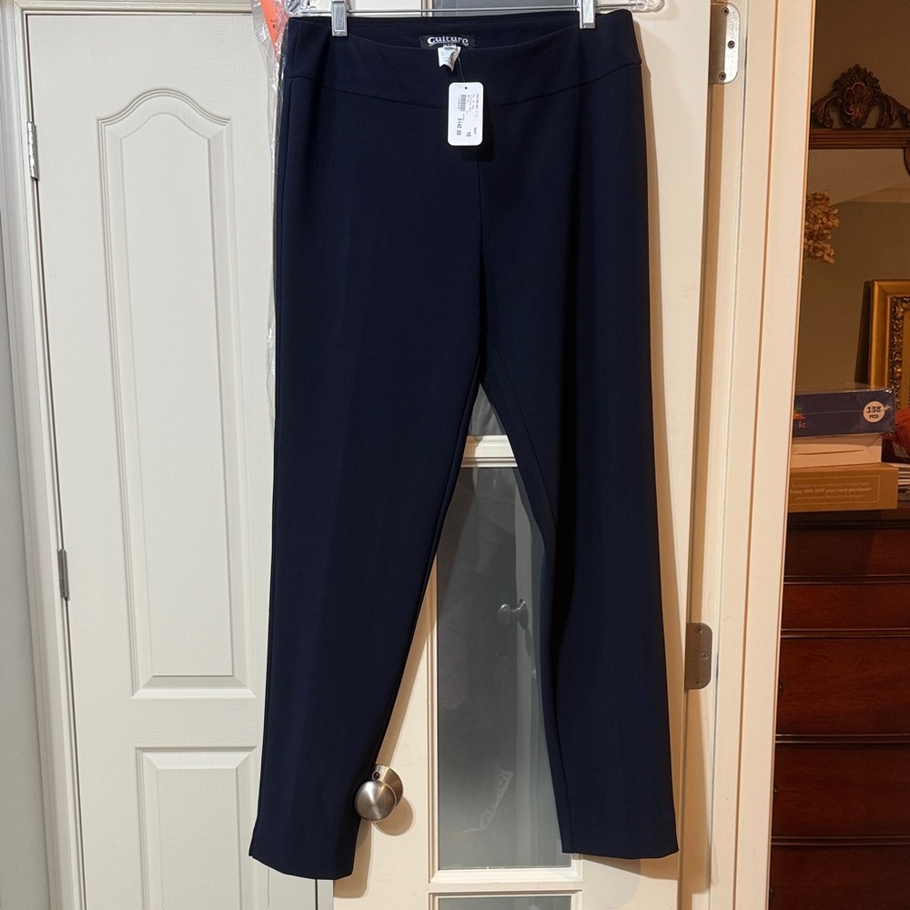 CULTURE NYC Dark Navy Blue Ankle Pants